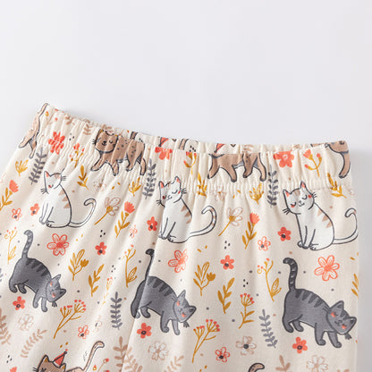 Summer Hot Selling Baby Kids Girls Short Sleeves Cartoon Pattern T-shirt and Pants Clothing Set, MyKids-USA®, Baby & Toddler Outfits, MyKids-USA -  -  -  -  -  -  - .