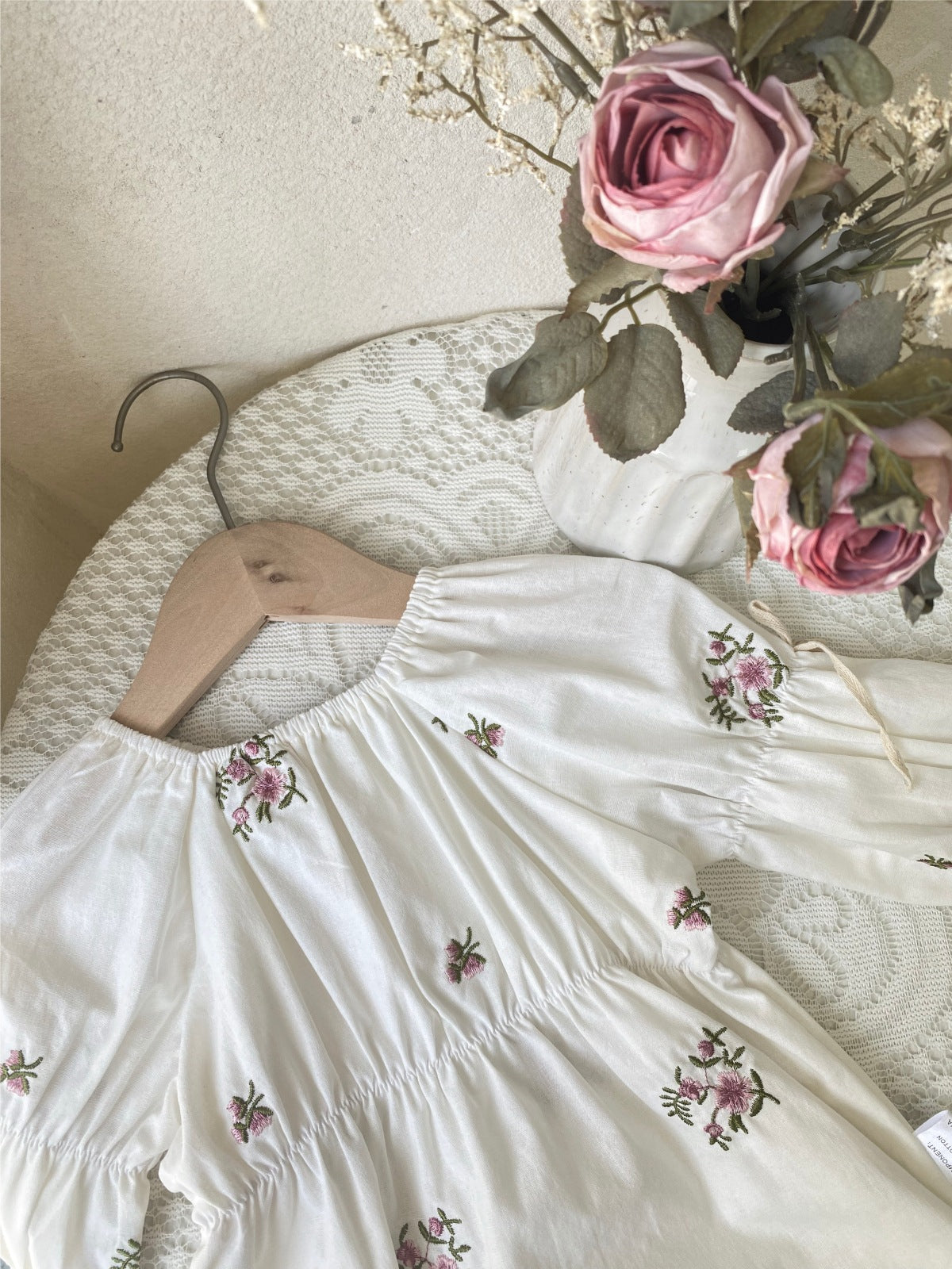 MyKids-USA® Autumn Flowers Pattern Baby Kids Girls Princess Long Sleeves Dress