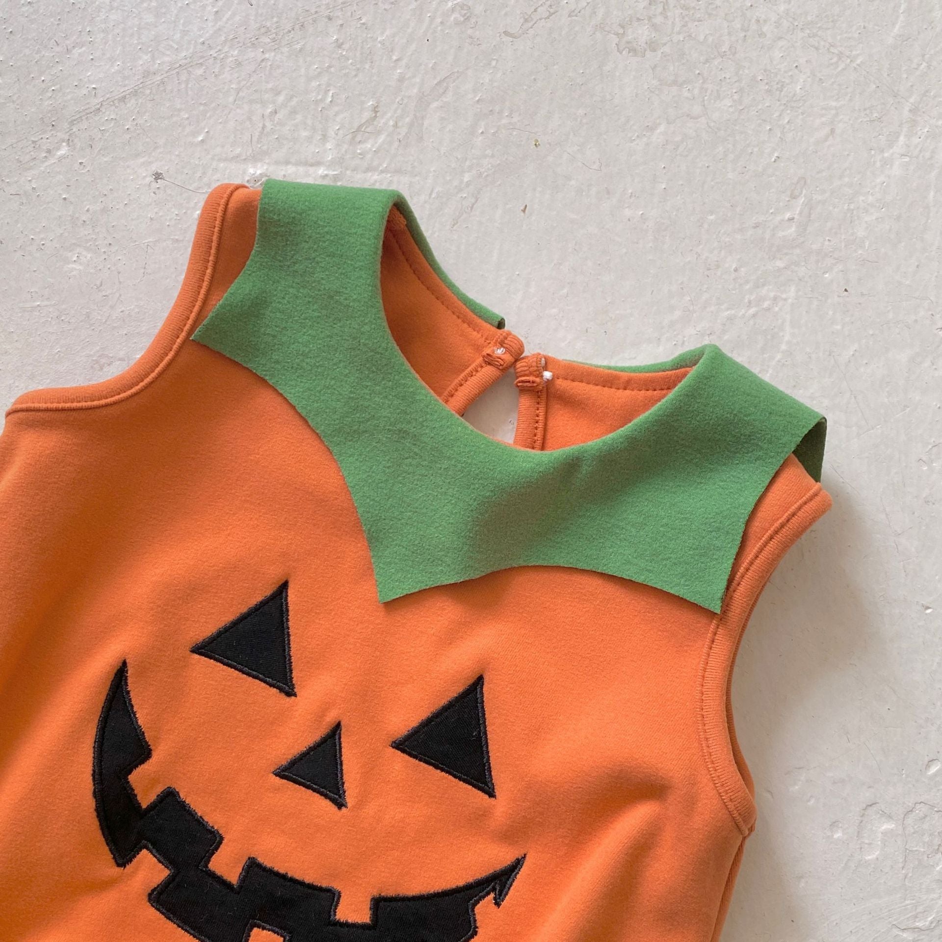 Autumn Arrival Baby Unisex Sleeveless Halloween Pumpkin Pattern bodysuit with Hat, MyKids-USA®, Baby & Toddler Outfits, MyKids-USA -  -  -  -  -  -  - .