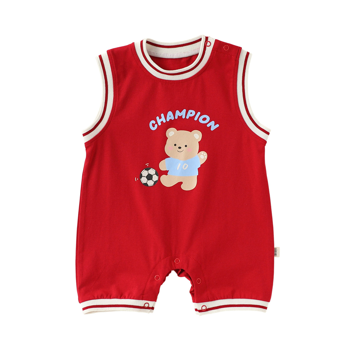 Summer Arrival Baby Unisex Sleeveless Cartoon and Letters Pattern Rompers Bodysuits, MyKids-USA®, Baby & Children's One-Pieces, MyKids-USA - Size/Age - 66 (3-6M) - Color - Red -  -  - TR2606112255-B.