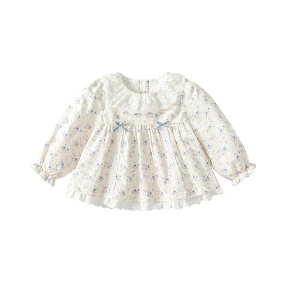 Arrival Autumn Baby Kids Girls Floral Print Long Sleeves Beige Dress, MyKids-USA®, Baby & Toddler Dresses, MyKids-USA -  -  -  -  -  -  - 