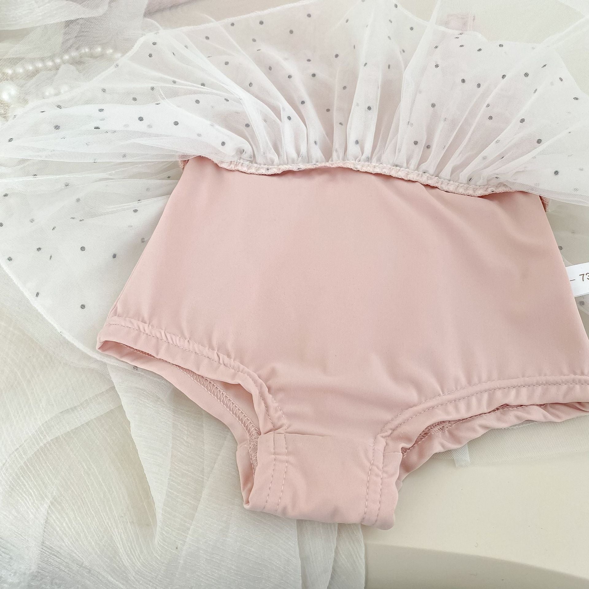Summer Arrival Baby Girls Dots Pattern Lace Trim Swimwear, MyKids-USA®, Baby & Children's One-Pieces, MyKids-USA -  -  -  -  -  -  - .
