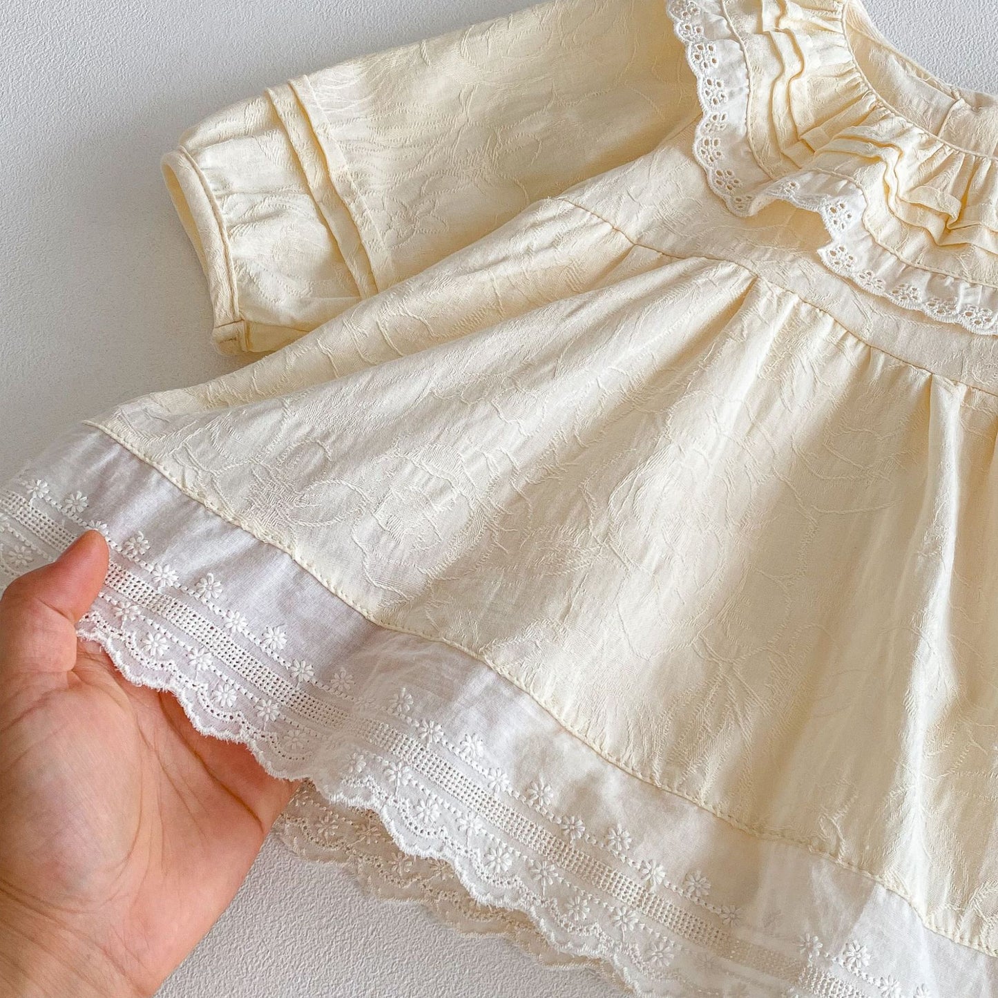 Autumn Arrival Baby Girls Long Sleeves Lace Trim Dress Design Onesies, MyKids-USA®, Baby & Toddler Dresses, MyKids-USA -  -  -  -  -  -  - 