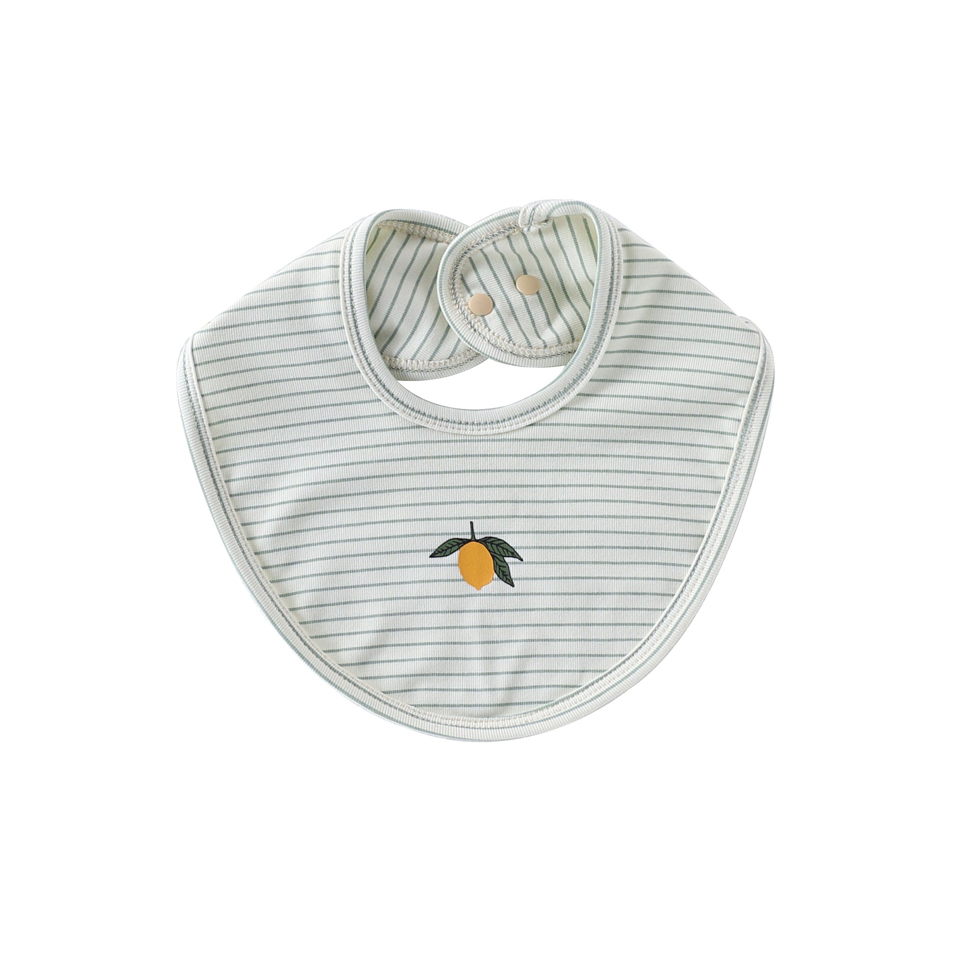 Simple Fruits Pattern Cotton Bib, MyKids-USA®, Bibs, MyKids-USA - Size/Age - S (1-3Y) - Color - Light Green -  -  - TR25030181448-B.