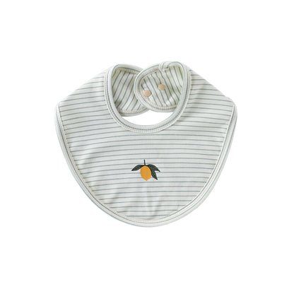 Simple Fruits Pattern Cotton Bib, MyKids-USA®, Bibs, MyKids-USA - Size/Age - S (1-3Y) - Color - Light Green -  -  - TR25030181448-B.
