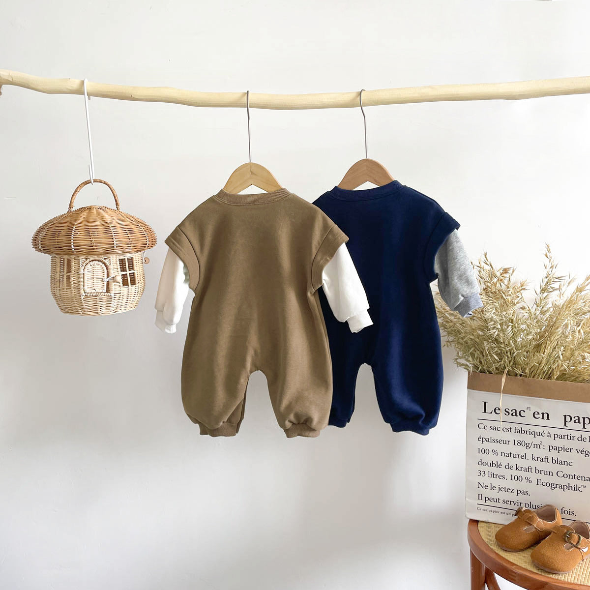 Autumn and Winter Arrival Baby Unisex Long Sleeves Casual Cartoon Pattern Rompers, MyKids-USA®, Baby One-Pieces, MyKids-USA -  -  -  -  -  -  - 