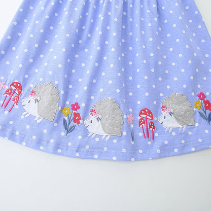 Summer Pure Cotton Animals and Flowers Pattern Sleeveless Dress for Stylish Girls, MyKids-USA®, Baby & Toddler Dresses, MyKids-USA -  -  -  -  -  -  - 