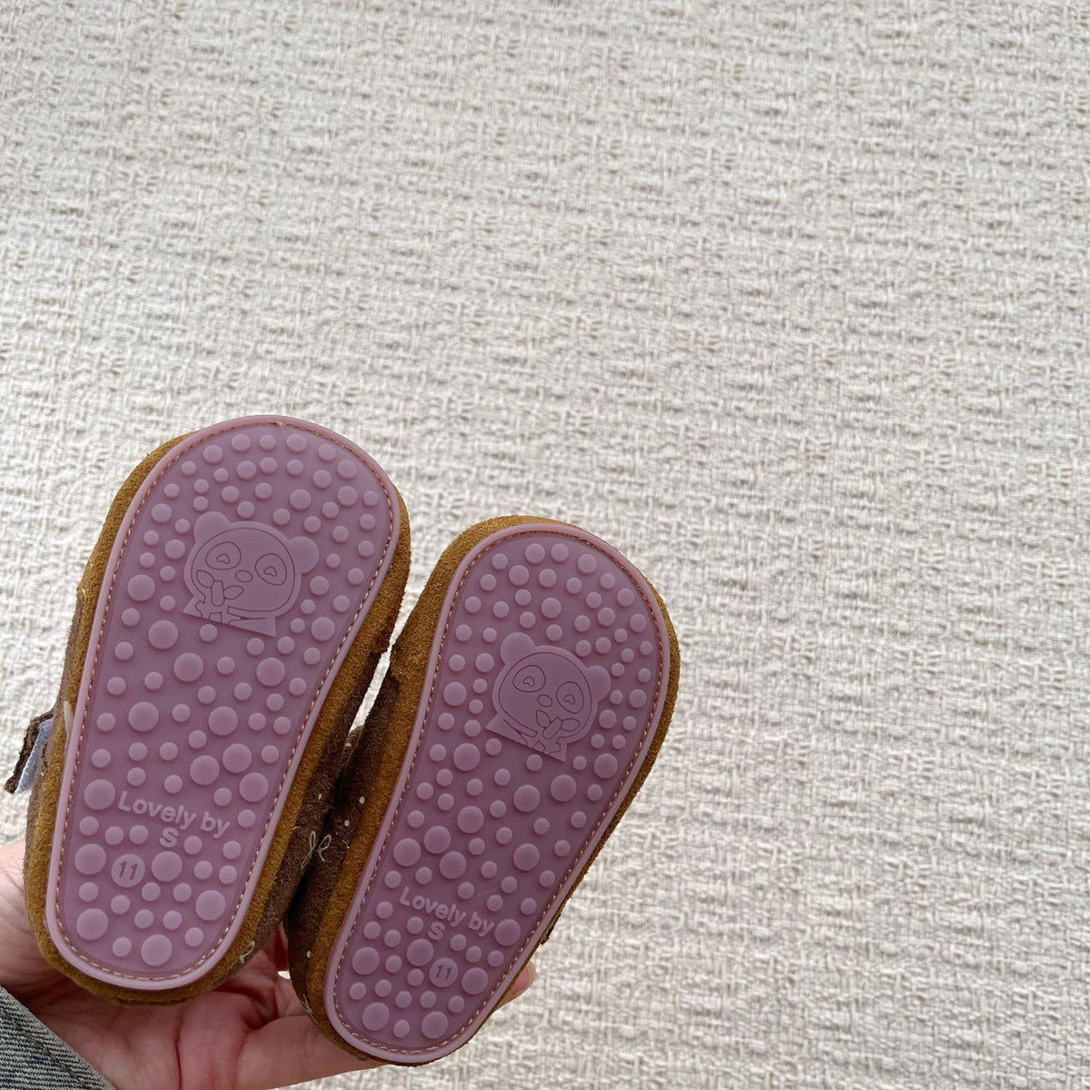 MyKids-USA® Baby Girl Faux Suede Bowknot Soft Sole Shoes