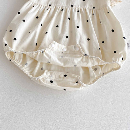 Summer Arrival Baby Girls Cute Dots Pattern Fly Sleeves Onesies, MyKids-USA®, Baby One-Pieces, MyKids-USA -  -  -  -  -  -  - 