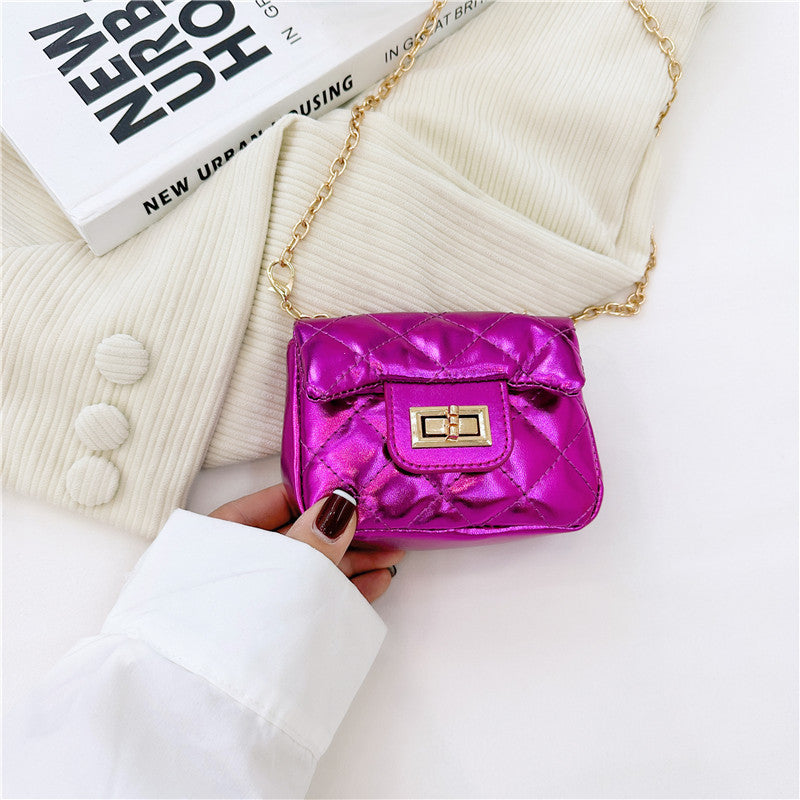 Fashionable Mini Carry-On Girls’ Portable PU Crossbody Handbag