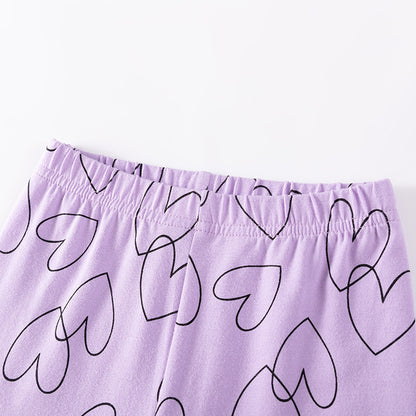 Summer Hot Selling Baby Kids Girls Short Sleeves Hearts Pattern T-shirt and Pants Clothing Set, MyKids-USA®, Baby & Toddler Outfits, MyKids-USA -  -  -  -  -  -  - .