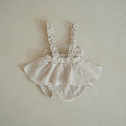 Summer Arrival Baby Unisex Simple Sleeveless Solid Color Overalls Onesies, MyKids-USA®, Baby One-Pieces, MyKids-USA - Size/Age - 66 (3-6M) - Color - Apricot -  -  - TR2505291703-A