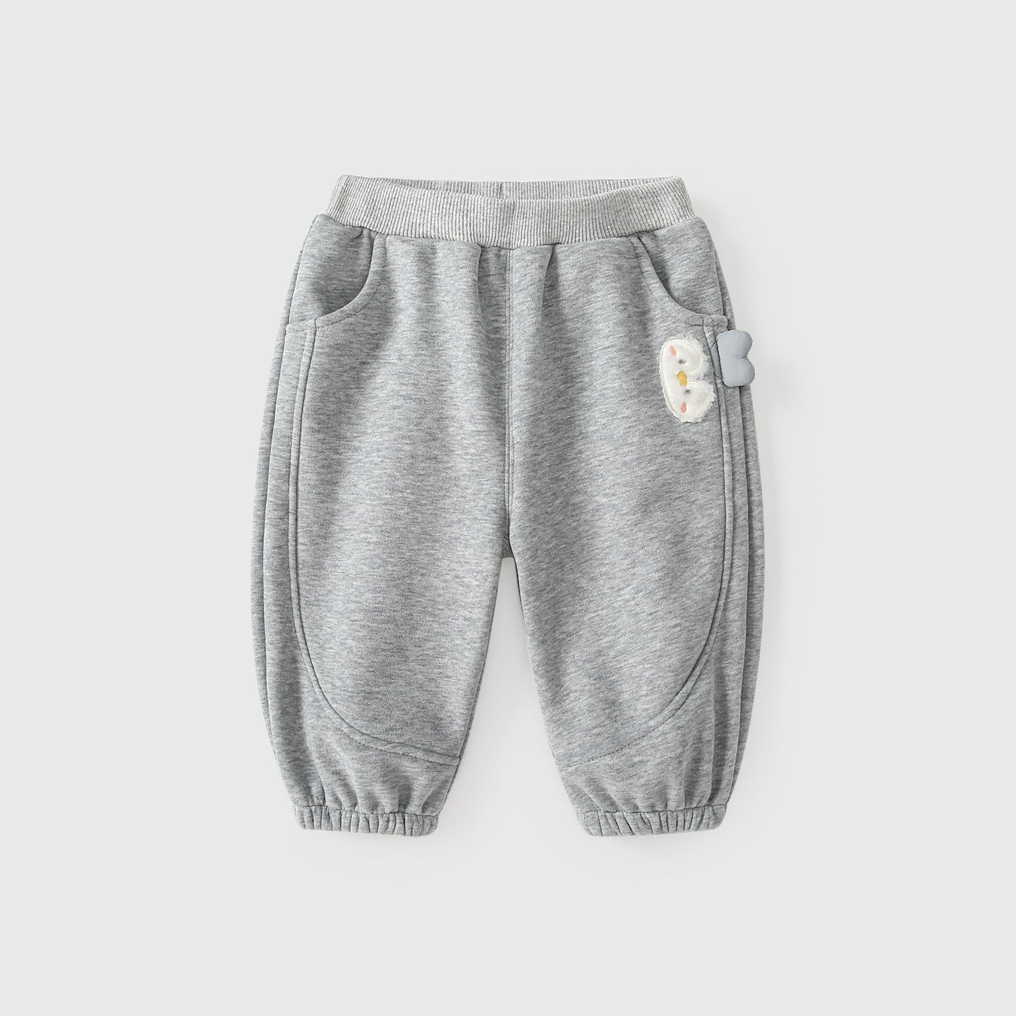 Winter and Autumn Arrival Casual Baby Kids Girls Cartoon Pattern Fleece-lined Pants, MyKids-USA®, Leggings, MyKids-USA - Size/Age - 80 (9-12M) - Color - Grey -  -  - TR2509262329-A