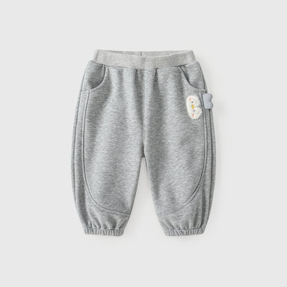 Winter and Autumn Arrival Casual Baby Kids Girls Cartoon Pattern Fleece-lined Pants, MyKids-USA®, Leggings, MyKids-USA - Size/Age - 80 (9-12M) - Color - Grey -  -  - TR2509262329-A
