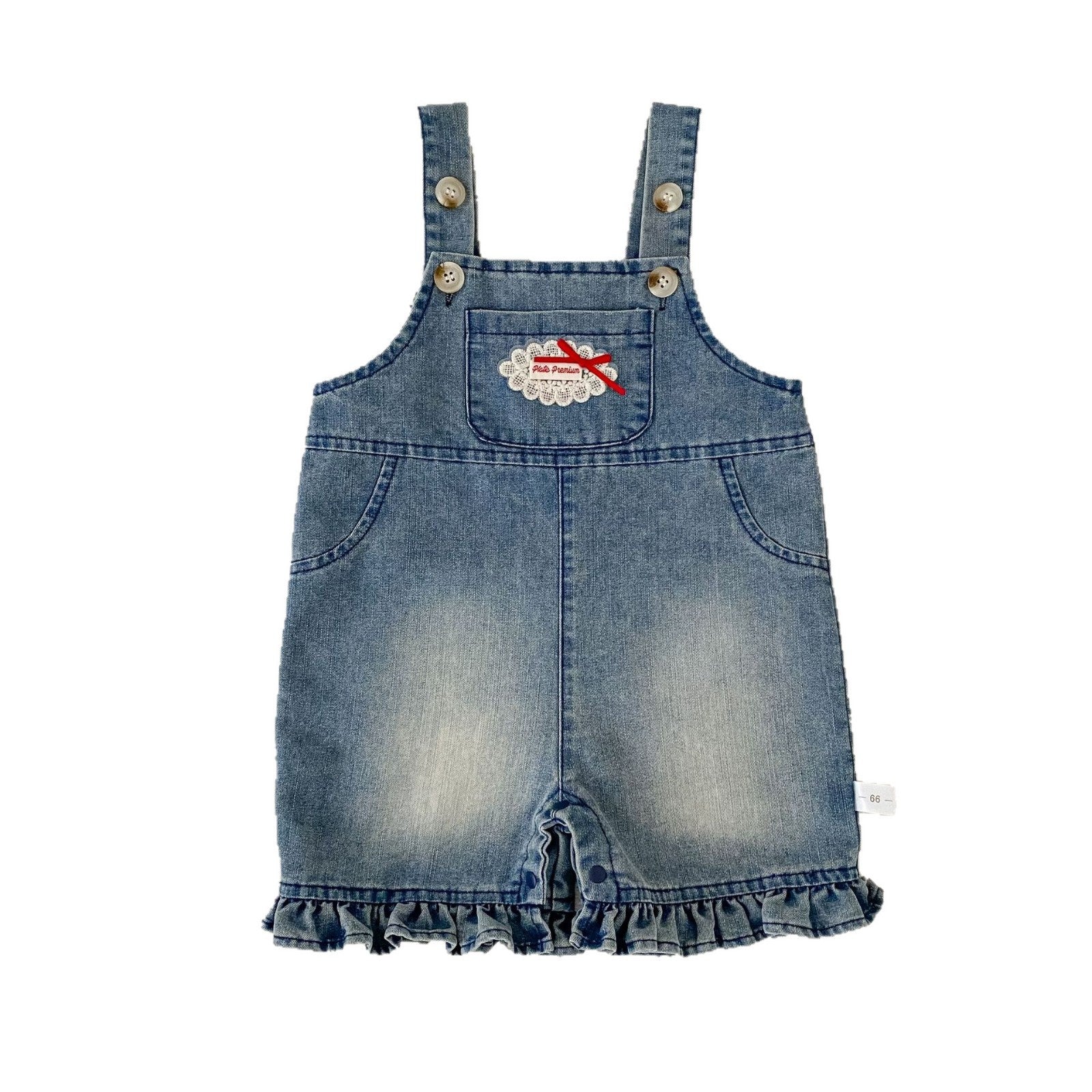 Design Summer Baby Kids Girls Sleeveless Embroidered Overalls, MyKids-USA®, Baby & Children's One-Pieces, MyKids-USA - Size/Age - 73 (6-9M) - Color - Blue -  -  - TR2605132353-A.