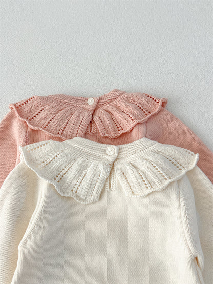 Autumn Arrival Baby Girls Flowers and Butterfly Embroidery Pattern Long Sleeves Onesies with Collar, MyKids-USA®, Baby One-Pieces, MyKids-USA -  -  -  -  -  -  - 