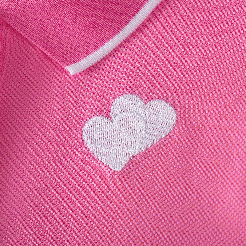 Summer Arrival Hearts Pattern Embroidered Sleeveless Dress for Stylish Girls