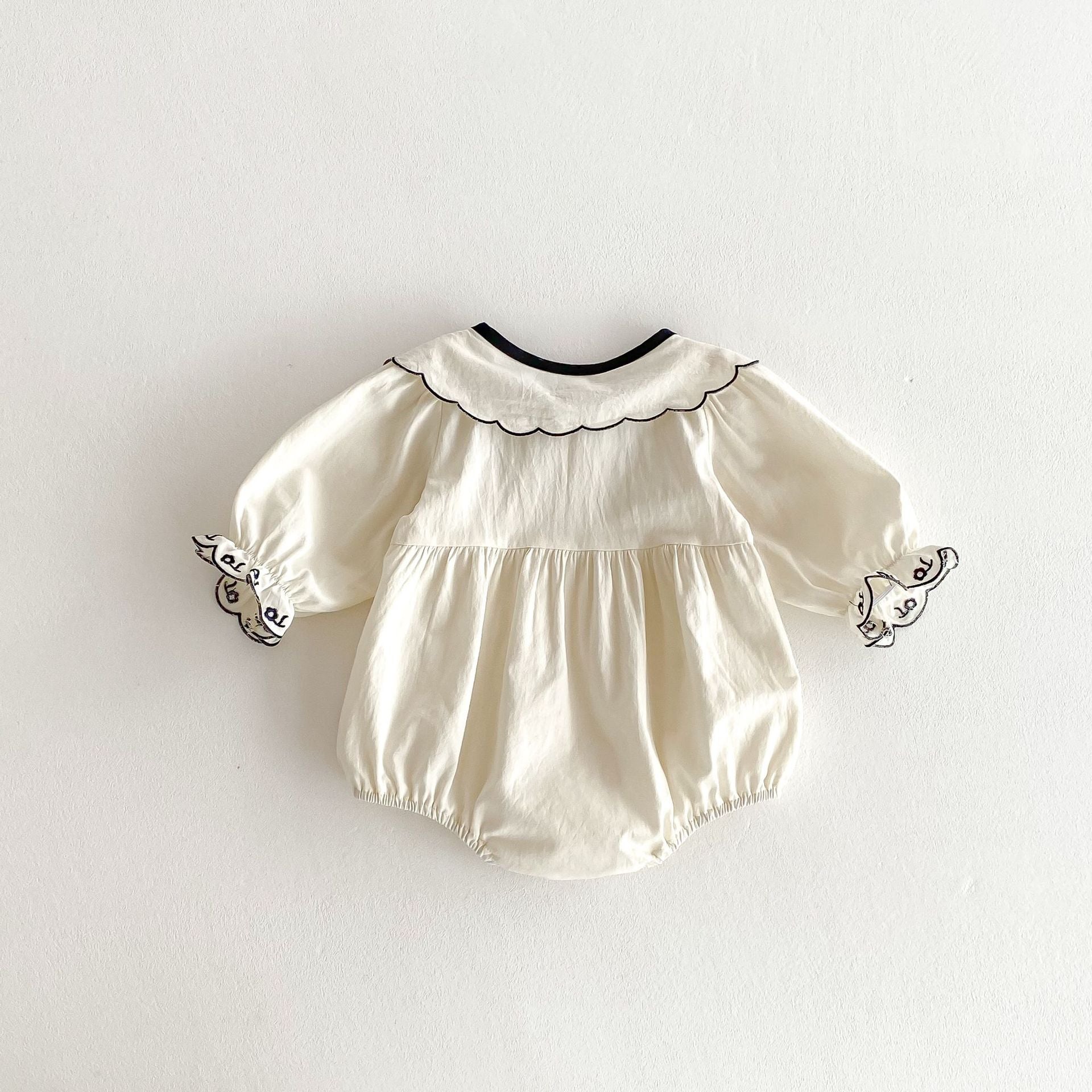 Autumn Arrival Baby Girls Long Sleeves Flowers Embroidered Pattern Onesies, MyKids-USA®, Shirts, MyKids-USA -  -  -  -  -  -  - 