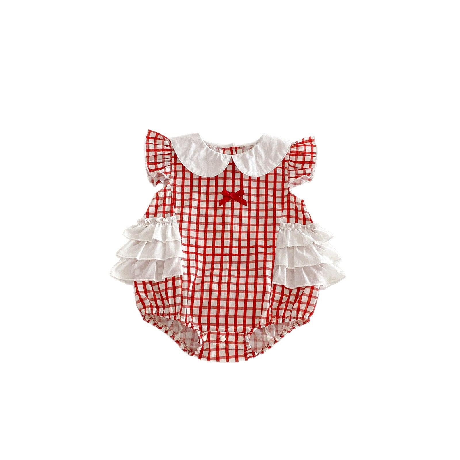 Design Summer Baby Kids Girls Sleeveless Plaid Pattern Bodysuit, MyKids-USA®, Bodysuits, MyKids-USA -  -  -  -  -  -  - .