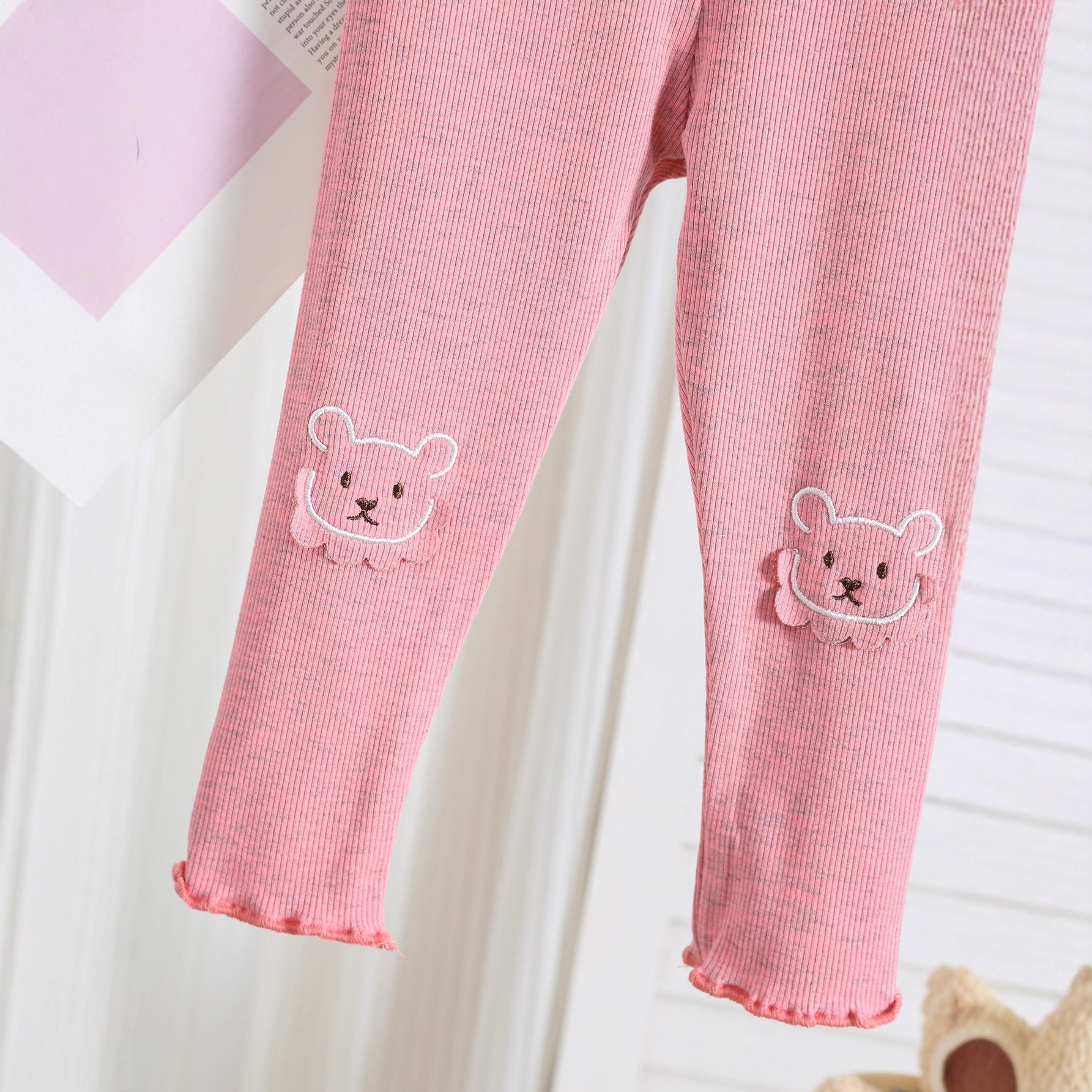 Autumn Arrival Elastic Baby Kids Girls Teddy Bear Pattern Cute Pants, MyKids-USA®, Trousers, MyKids-USA -  -  -  -  -  -  - 