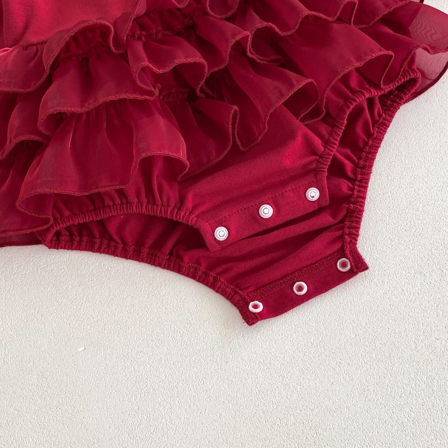 Autumn Arrival Baby Girls Long Sleeves Ruffle Solid Color Peter Pan Collar Onesies Dress, MyKids-USA®, Baby One-Pieces, MyKids-USA -  -  -  -  -  -  - 