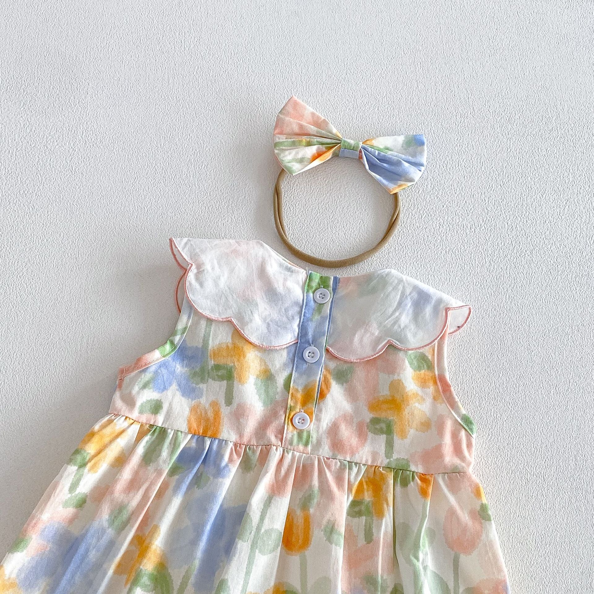 Summer Arrival Baby Girls Sleeveless Crew Neck Floral Pattern Rompers, MyKids-USA®, Baby & Children's One-Pieces, MyKids-USA -  -  -  -  -  -  - .