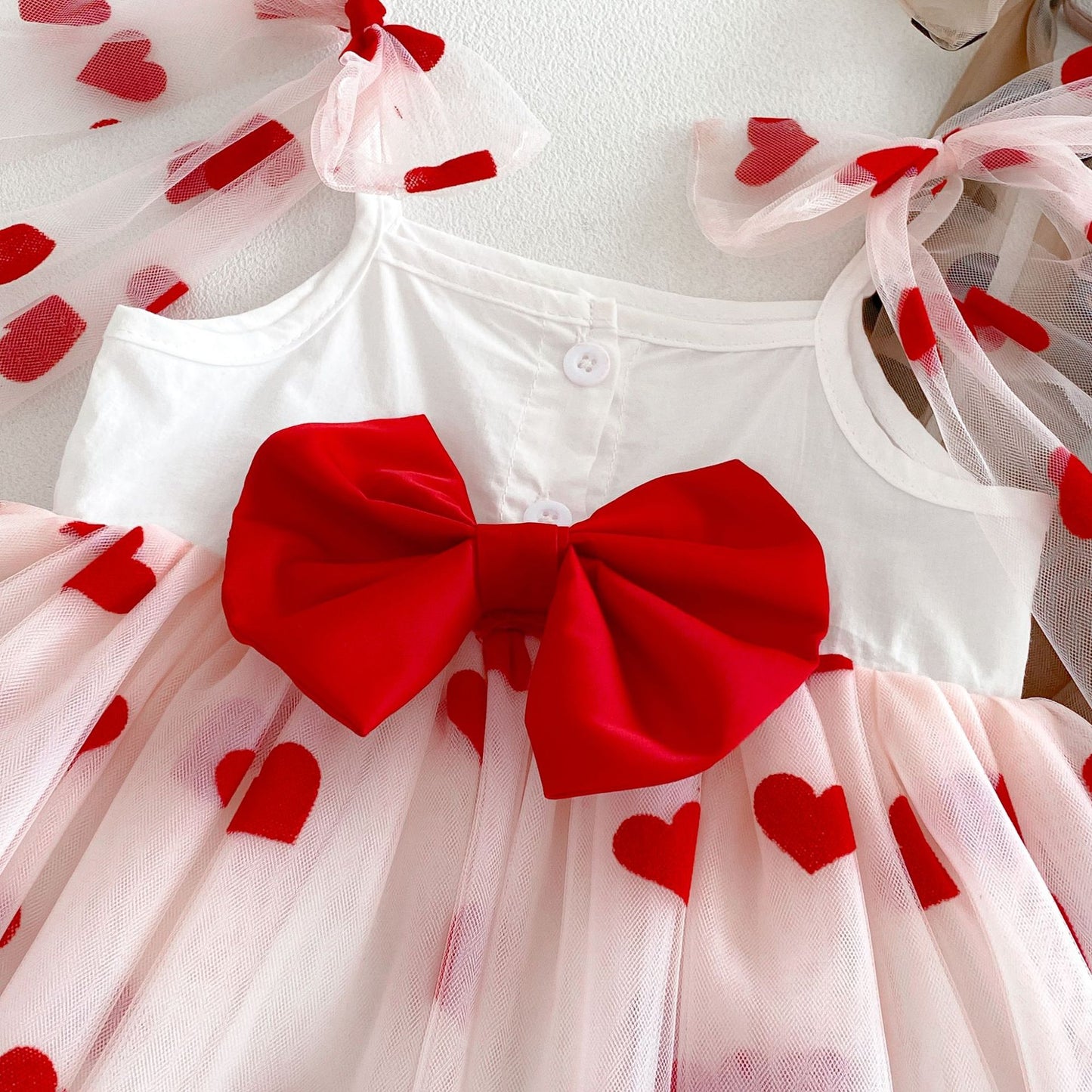 Design Summer Baby Kids Girls Sleeveless Hearts Pattern Strap Bodysuit Dress, MyKids-USA®, Baby & Children's Dresses, MyKids-USA -  -  -  -  -  -  - .
