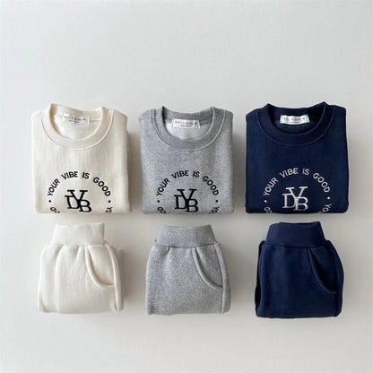 Winter and Autumn Kids Unisex Casual Letters Pattern Long Sleeves Top Pullover and Pants Warm Clothing Set, MyKids-USA®, Baby & Toddler Outfits, MyKids-USA -  -  -  -  -  -  - 