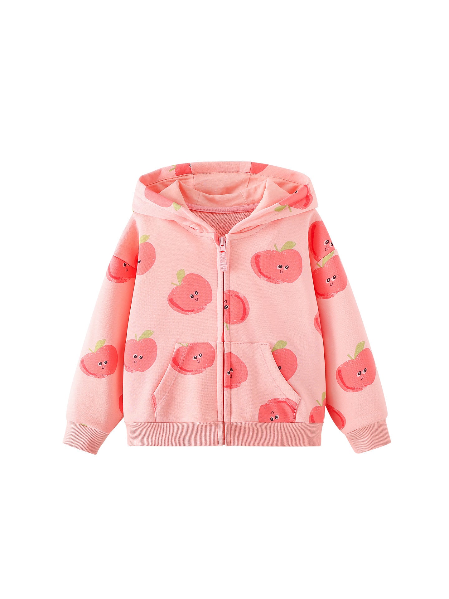 MyKids-USA® Autumn Arrival Girls’ Cartoon Apple Pattern Coat