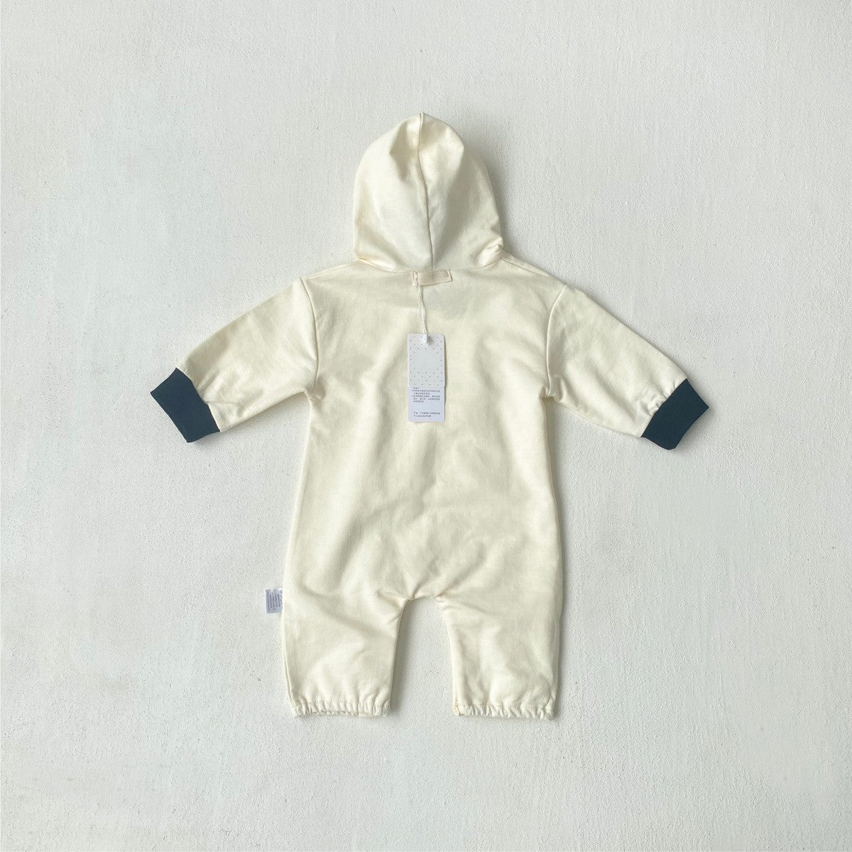MyKids-USA® Autumn Hot Selling Baby Unisex Color Patchwork Hooded Long Sleeves Romper