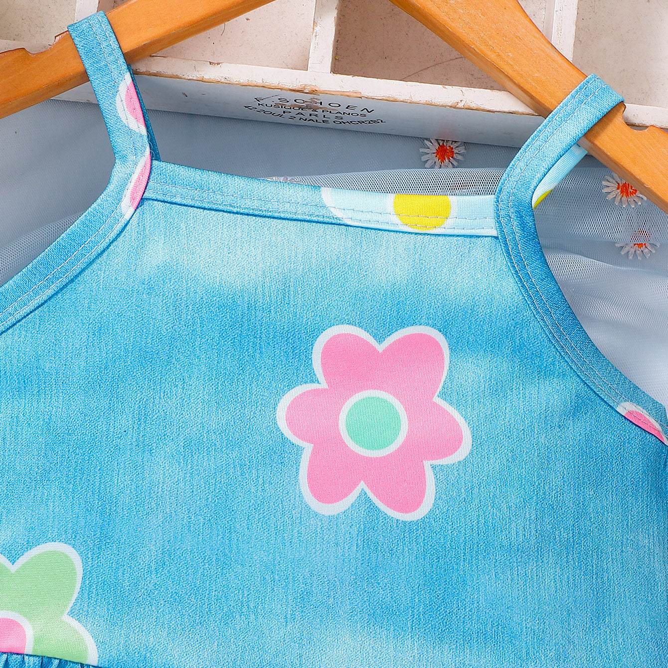 Summer Baby Kids Girls Sleeveless Flowers Pattern Vest and Pants Set