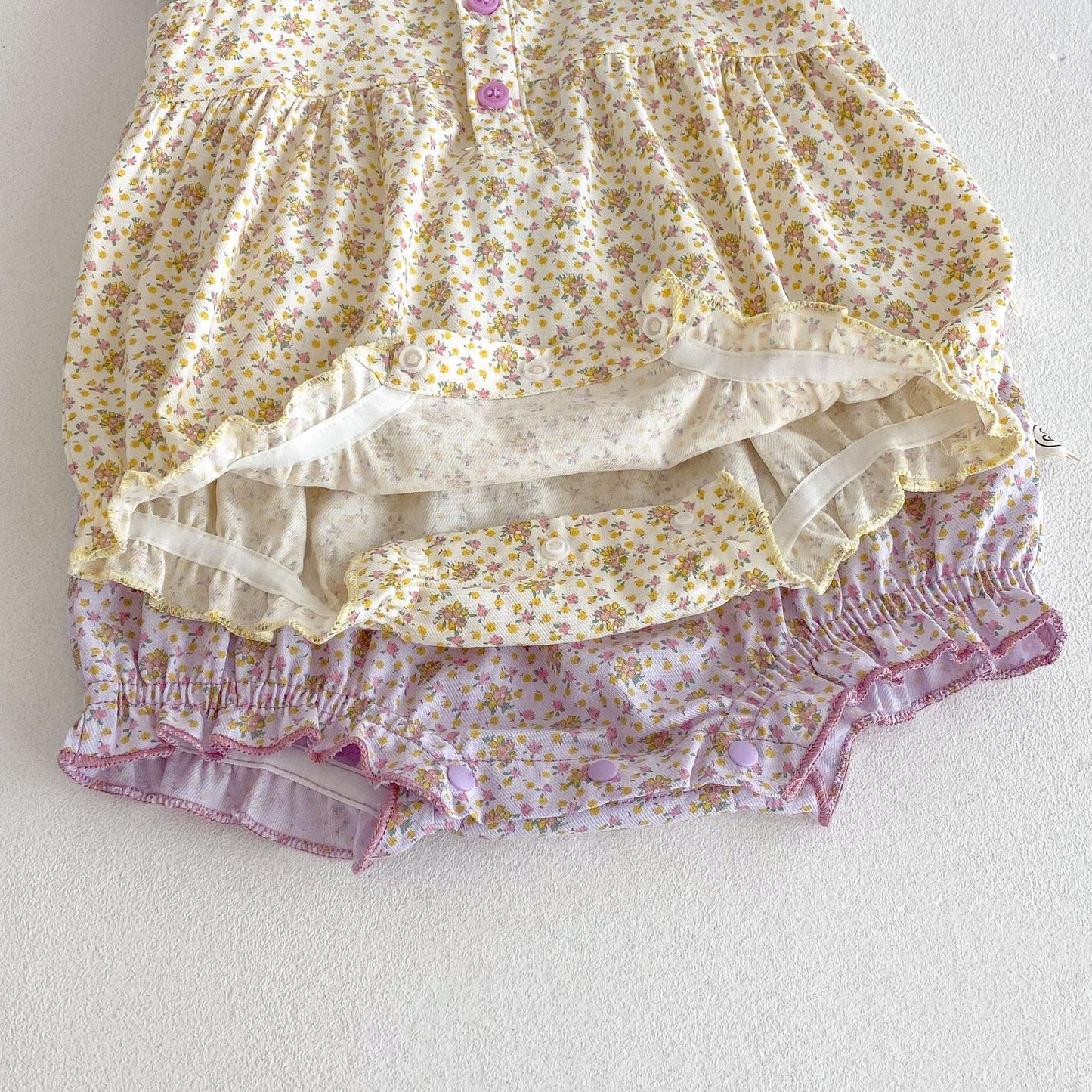 Summer Arrival Baby Girls Cute Floral Pattern Fly Sleeves Onesies, MyKids-USA®, Baby One-Pieces, MyKids-USA -  -  -  -  -  -  - 