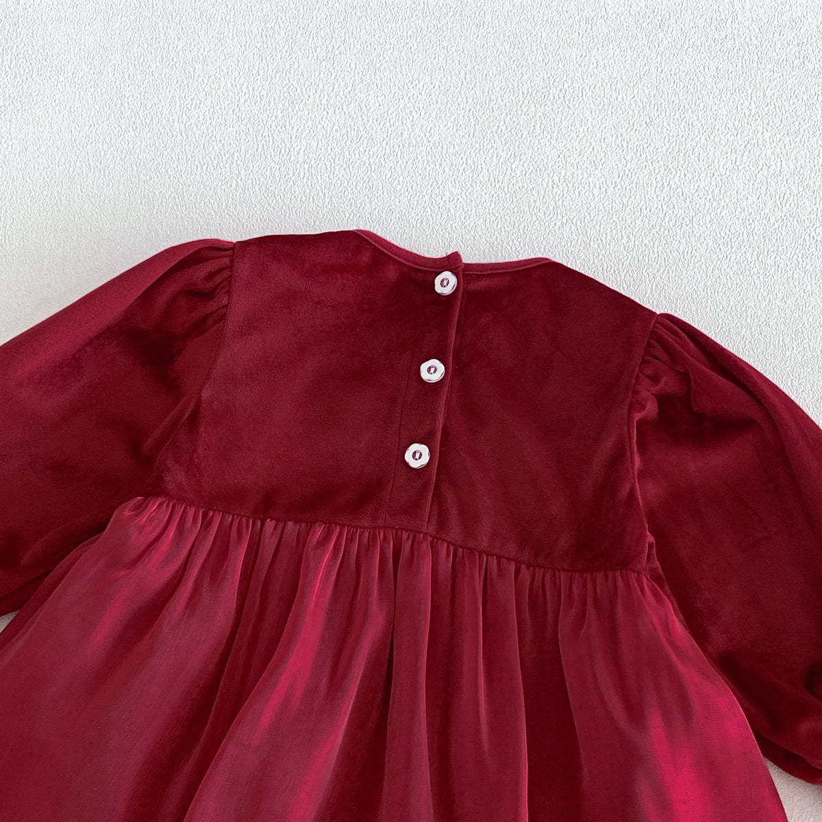MyKids-USA® Baby Girls Long Sleeves Lace Embroidered Bodysuit Dress