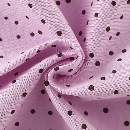 Summer Arrival Girls’ Dots and Cartoon Pattern Fly Sleeves T-shirt in European and American Style, MyKids-USA®, T-Shirts, MyKids-USA -  -  -  -  -  -  - 