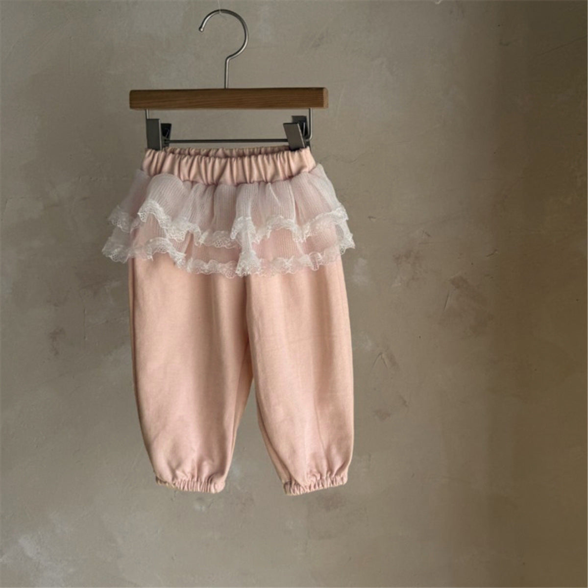 MyKids-USA® Spring Autumn Baby Kids Girls Long Sleeves Butterfly-bow Pattern Pullover and Lace Trim Pants