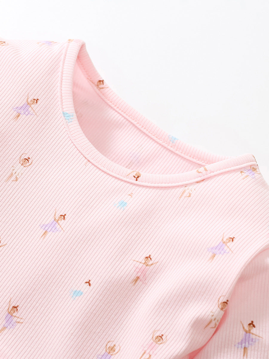 Spring Baby Girls Long Sleeves Dancers Cartoon Pattern Chiffon Dress, MyKids-USA®, Baby & Toddler Dresses, MyKids-USA -  -  -  -  -  -  - 