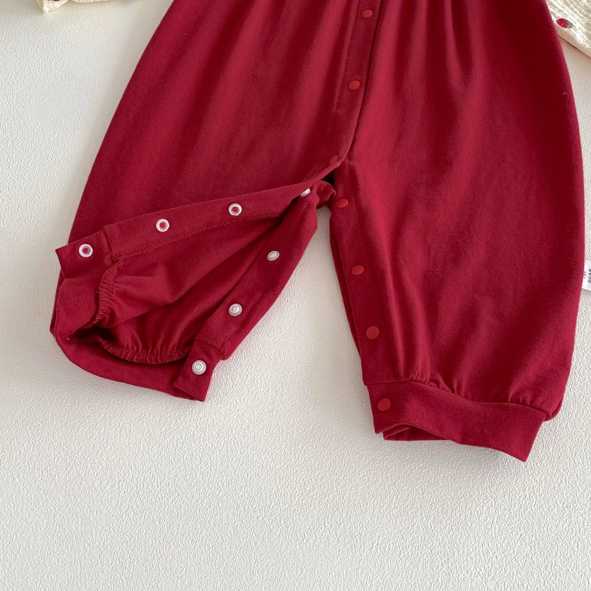 Autumn Hot Selling Baby Girls Long Sleeves Red Strawberry Pattern Color Patchwork Rompers, MyKids-USA®, Baby One-Pieces, MyKids-USA -  -  -  -  -  -  - 