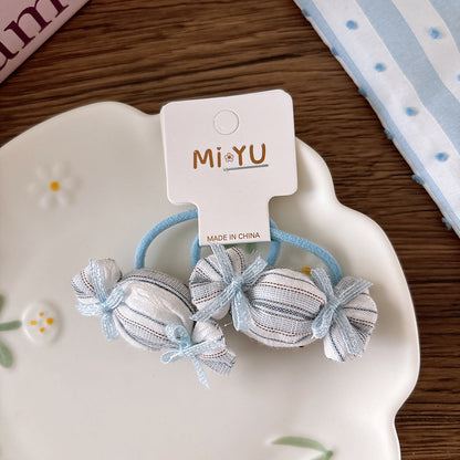 Collection of 2 Versatile Geometric Hair Ties, MyKids-USA®, Ponytail Holders, MyKids-USA - Size/Age - Average Size (0-12Y） - Color - White -  -  - TR2601311439-C.
