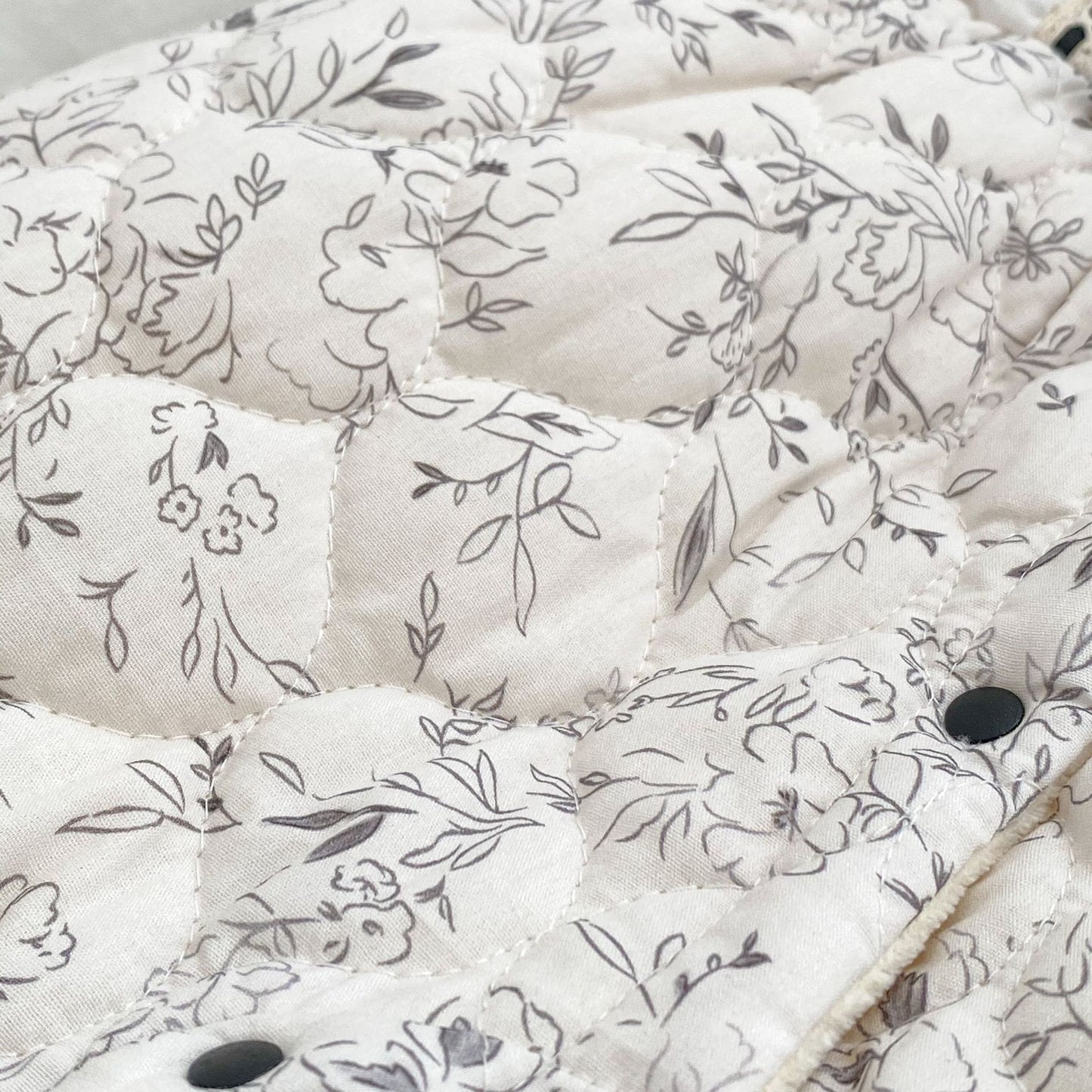 Arrival Baby Girls Floral Pattern Single Breasted Thick Romper, MyKids-USA®, Baby One-Pieces, MyKids-USA -  -  -  -  -  -  - 