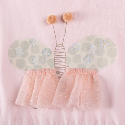 Spring and Autumn Girls Butterfly Cartoon Pattern Long Sleeves Top and Floral Pants Clothing Set, MyKids-USA®, Baby & Toddler Outfits, MyKids-USA -  -  -  -  -  -  - 