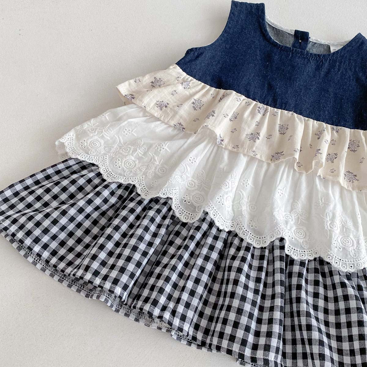 Summer Arrival Baby Kids Girls Sleeveless Color Patchwork Dress, MyKids-USA®, Baby & Children's Dresses, MyKids-USA -  -  -  -  -  -  - .