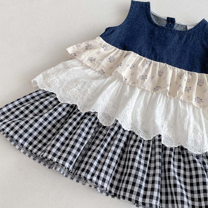 Summer Arrival Baby Kids Girls Sleeveless Color Patchwork Dress, MyKids-USA®, Baby & Children's Dresses, MyKids-USA -  -  -  -  -  -  - .