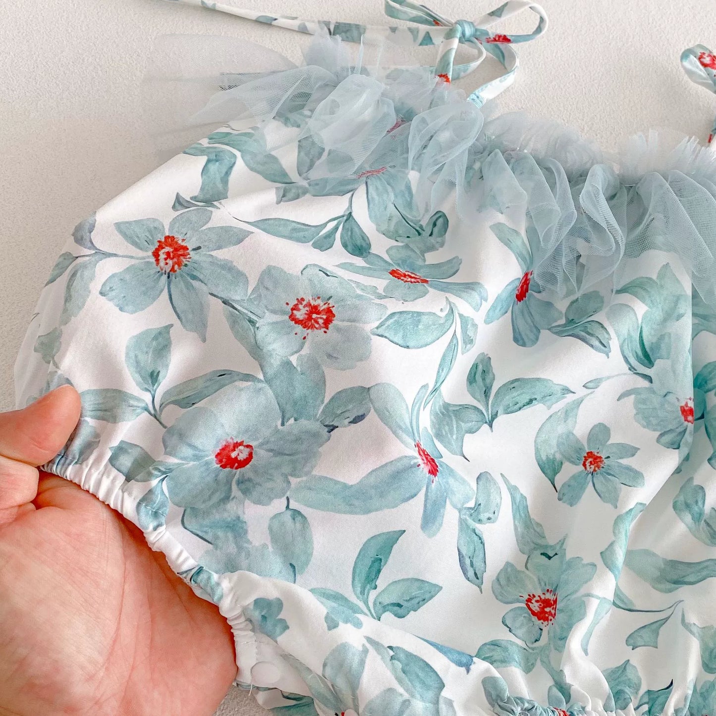 Summer Arrival Baby Girls Cute Floral Pattern Sleeveless Onesies, MyKids-USA®, Baby One-Pieces, MyKids-USA -  -  -  -  -  -  - 