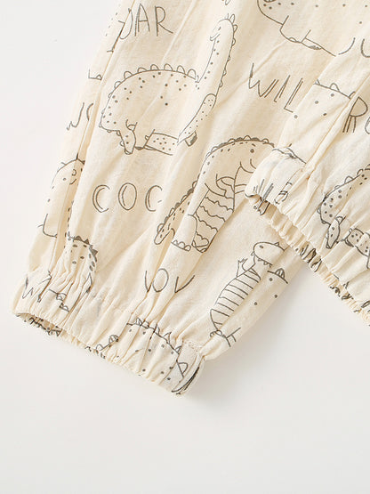 Arrival Summer Girls Cartoon Pattern Loose Fit Anti-Mosquito Pants