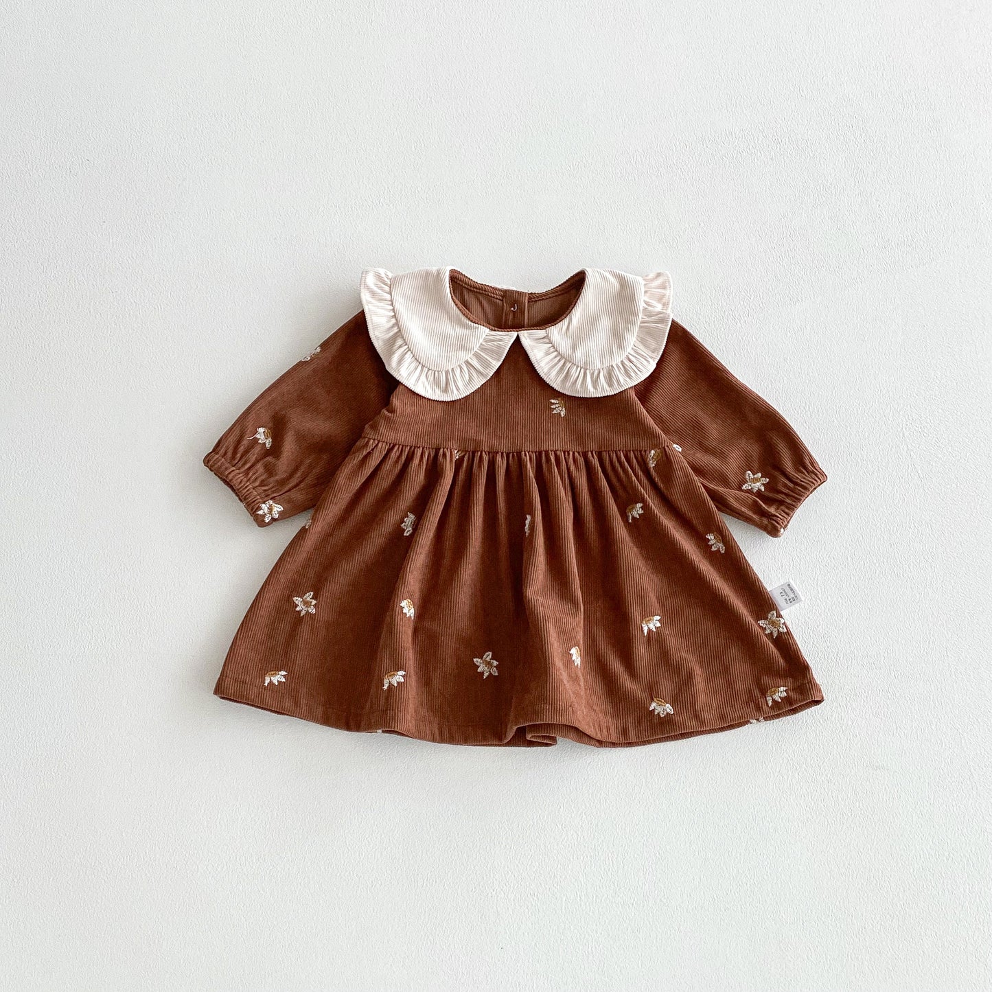 Autumn Hot Selling Baby Kids Girls Princess Long Sleeves Flowers Embroidered Pattern Dress, MyKids-USA®, Baby & Toddler Dresses, MyKids-USA - Size/Age - 73 (6-9M) - Color - Coffee -  -  - TR2510282309-B