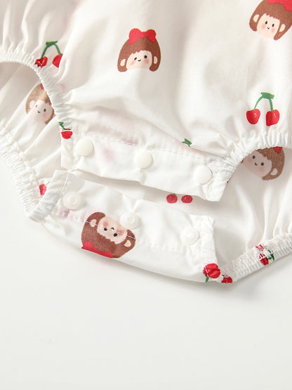 Summer Arrival Sleeveless Cartoon and Fruits Pattern Strap Bodysuit for Stylish Girls, MyKids-USA®, Baby & Children's One-Pieces, MyKids-USA -  -  -  -  -  -  - .