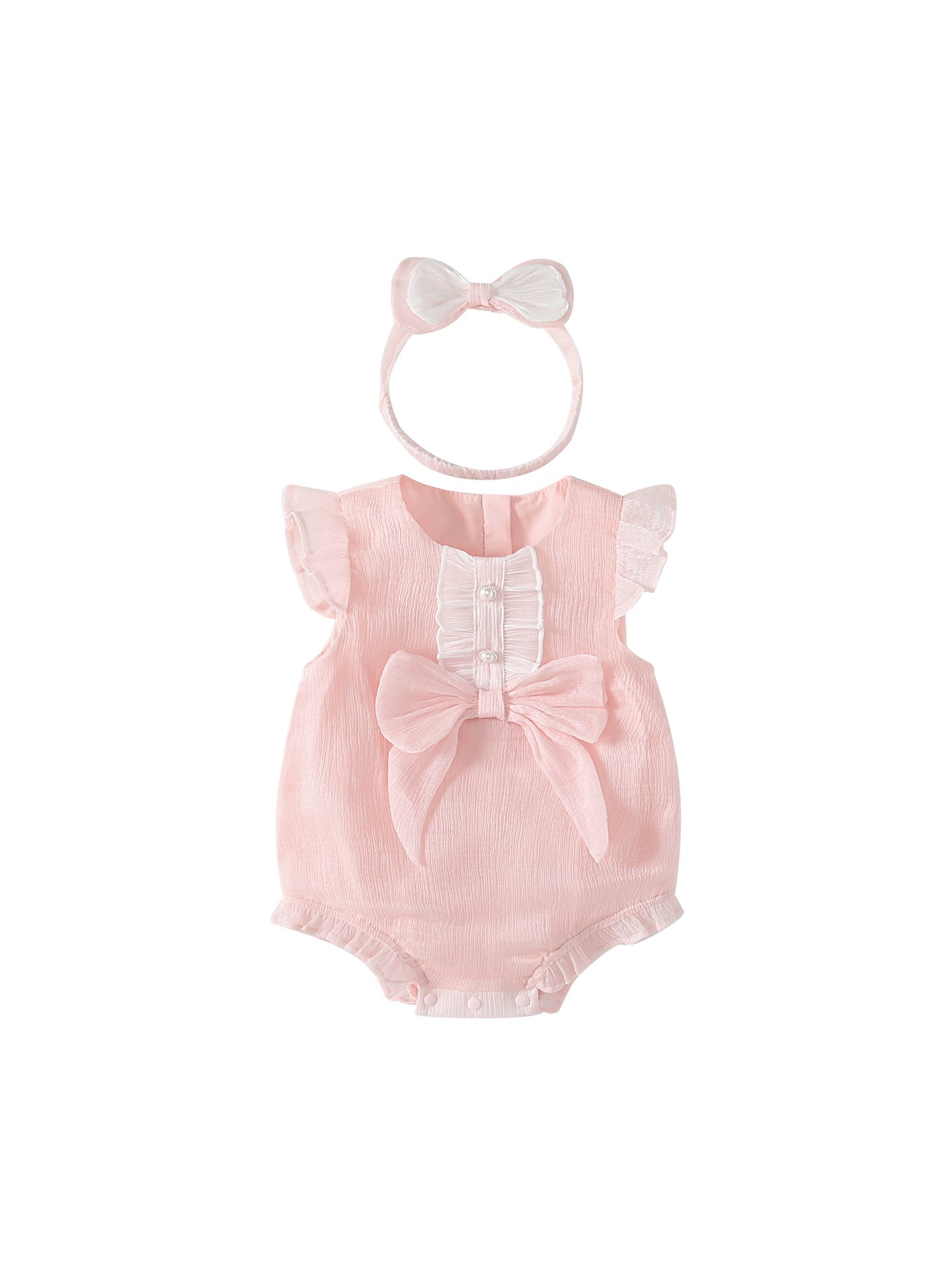 Summer Arrival Fly Sleeves Beaded Onesies for Stylish Girls, MyKids-USA®, Baby & Children's One-Pieces, MyKids-USA -  -  -  -  -  -  - .