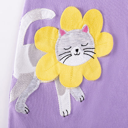 Autumn and Spring Arrival Cartoon and Striped Pattern Long Sleeves Dress for Stylish Girls, MyKids-USA®, Baby & Toddler Dresses, MyKids-USA -  -  -  -  -  -  - 