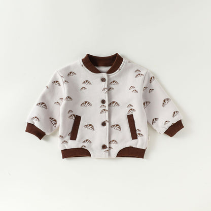 Winter and Autumn Baby Kids Geometric Bread Pattern Long Sleeves Coat and Pants, MyKids-USA®, Baby & Toddler Outfits, MyKids-USA -  -  -  -  -  -  - 