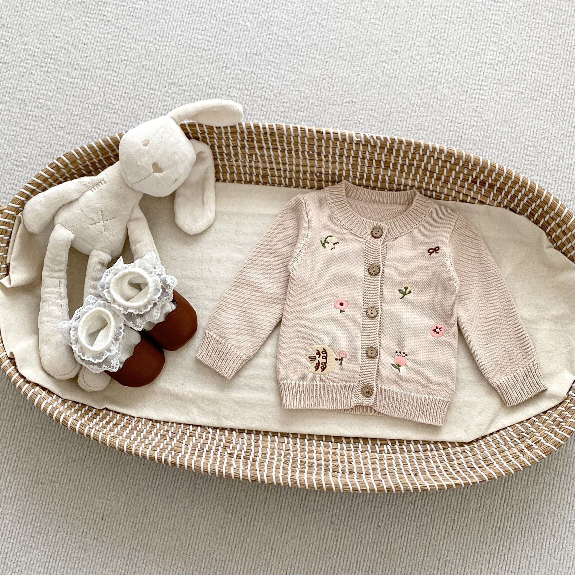 Autumn Arrival Baby Kids Girls Comfortable Floral Pattern Embroidered Knitted Long Sleeves Cardigan, MyKids-USA®, Baby & Toddler Outerwear, MyKids-USA -  -  -  -  -  -  - 